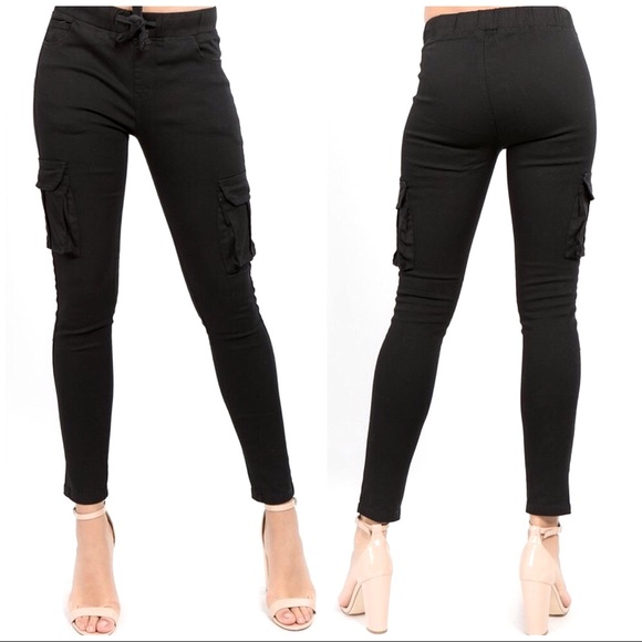 CARGO JOGGER WIDE WAISTBAND STRETCH DENIM - Picture 4 of 8